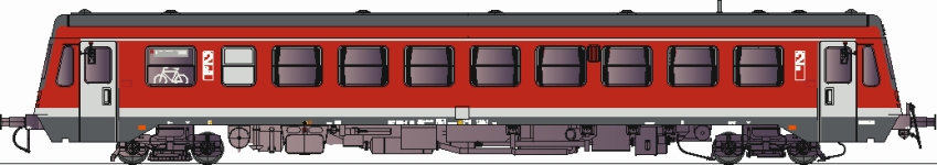 Lenz 50127-03 - 0 - Triebwagen BR 627, DB, Ep. V - DC-Sound